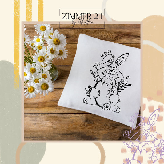 Osterhase im Osterei Plotterdatei