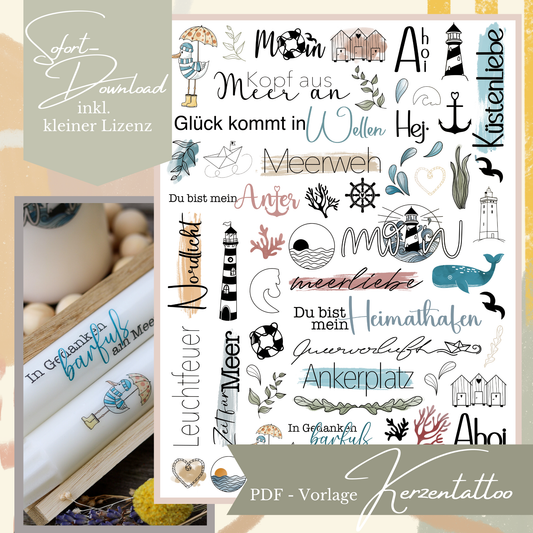 Kerzentattoo Maritim