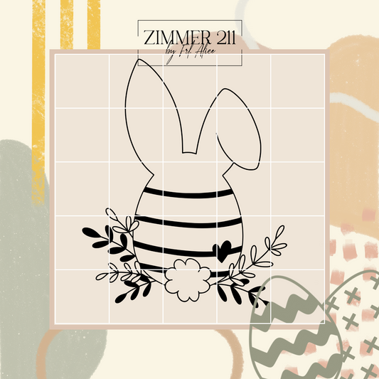 Osterei mit Hasenohren