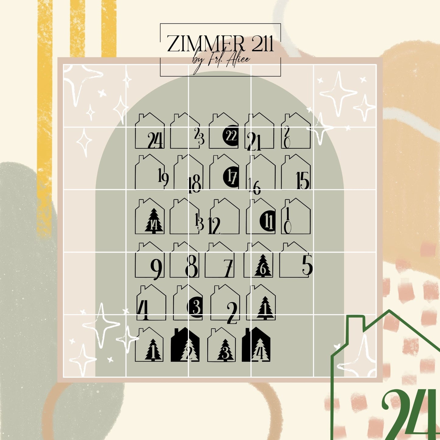 Adventskalenderzahlen