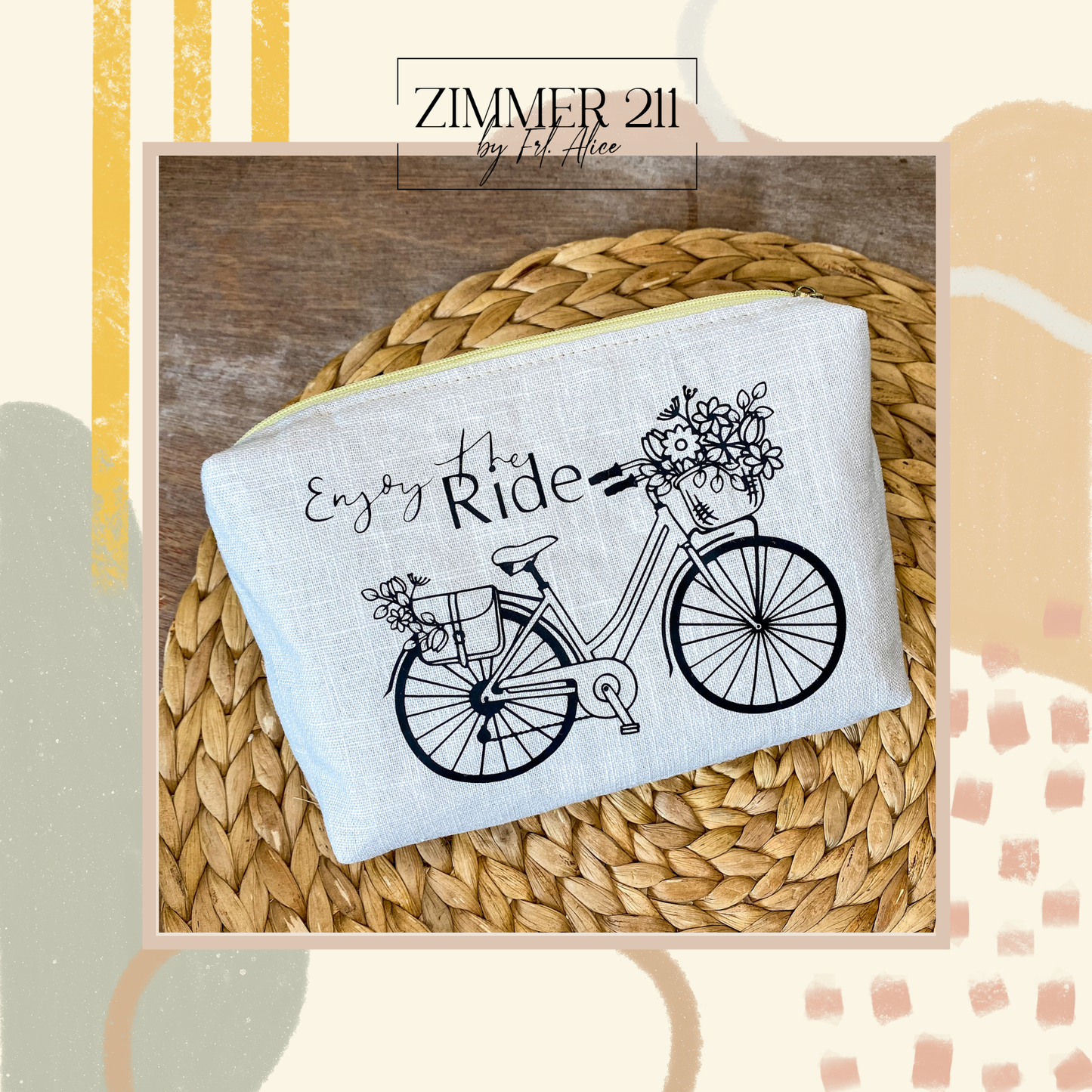 Retro-Fahrrad mit Blumen