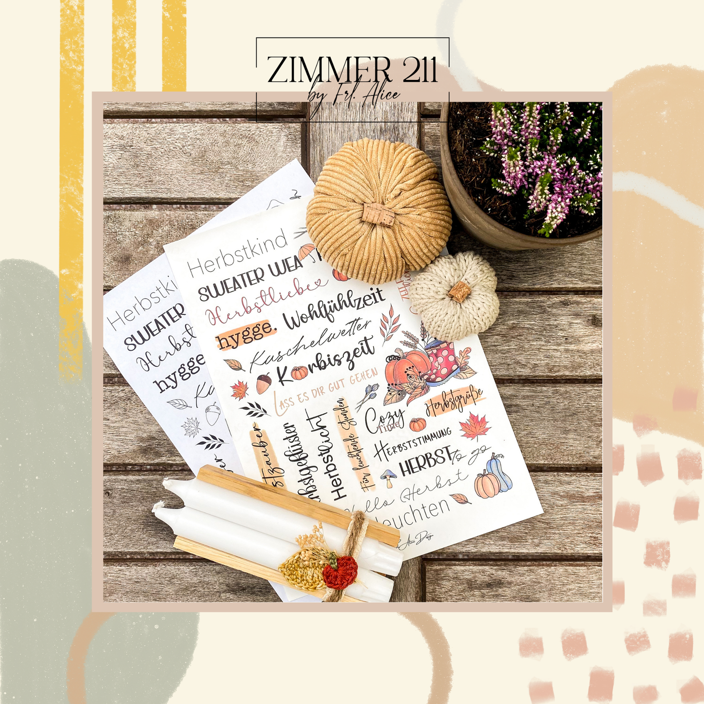 Kerzentattoo Herbst