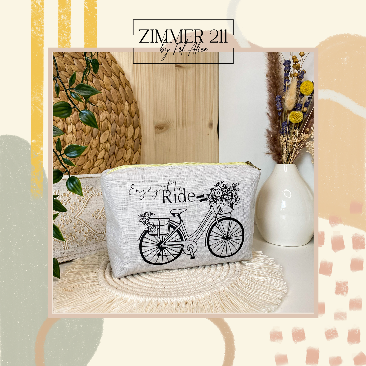 Retro-Fahrrad mit Blumen