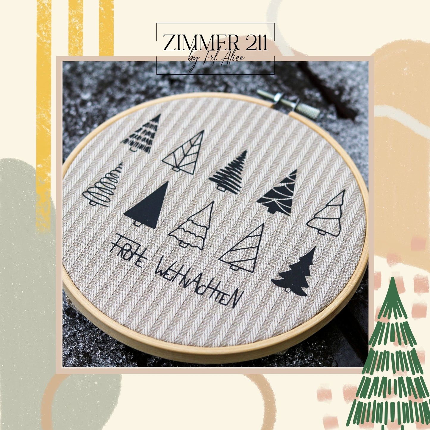 Weihnachtsbäume minimalistisch