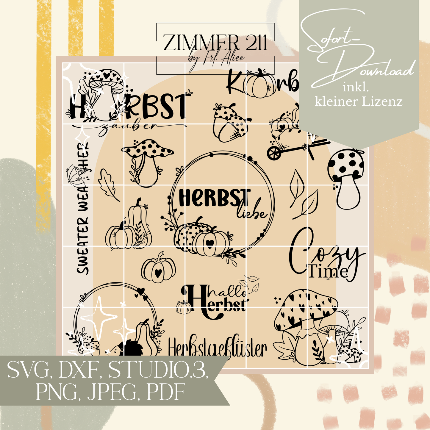 Herbst Haus Plotterdatei-Bundle