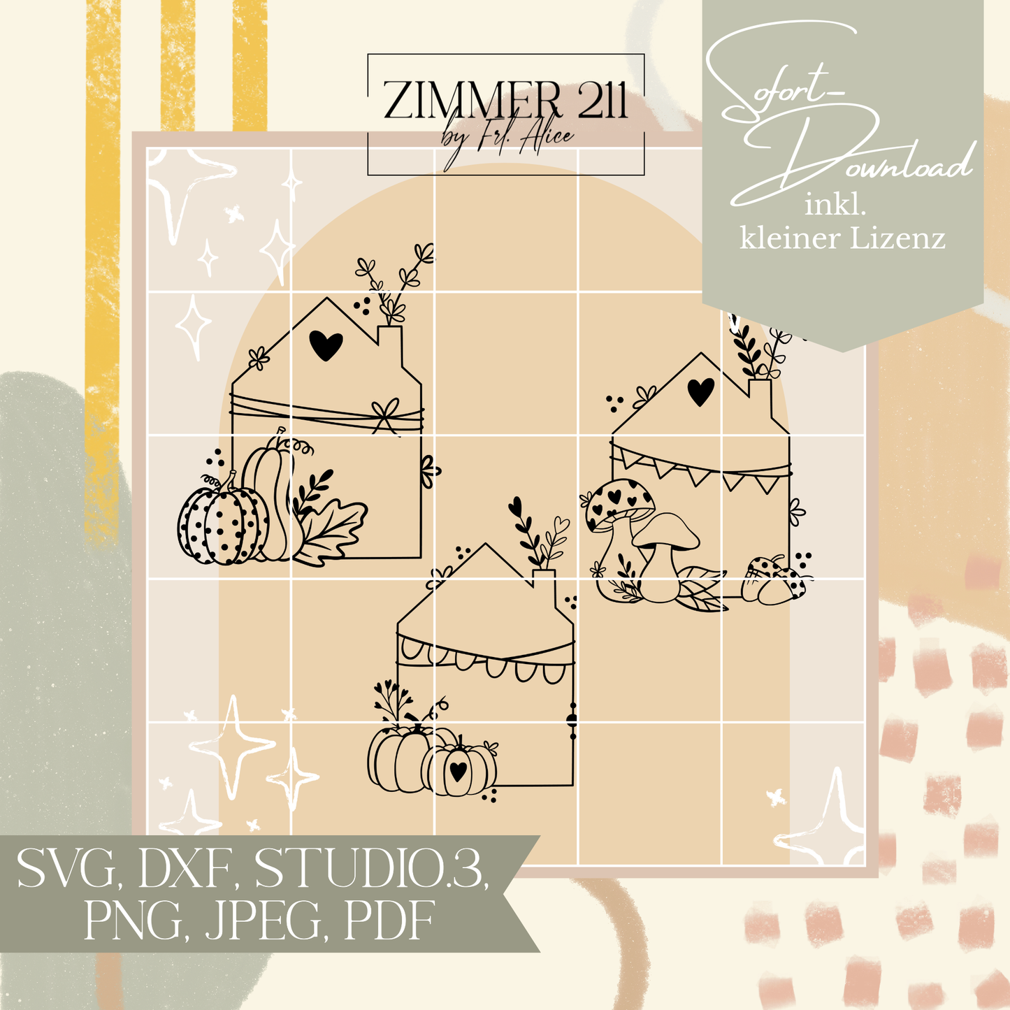 Herbst Haus Plotterdatei-Bundle