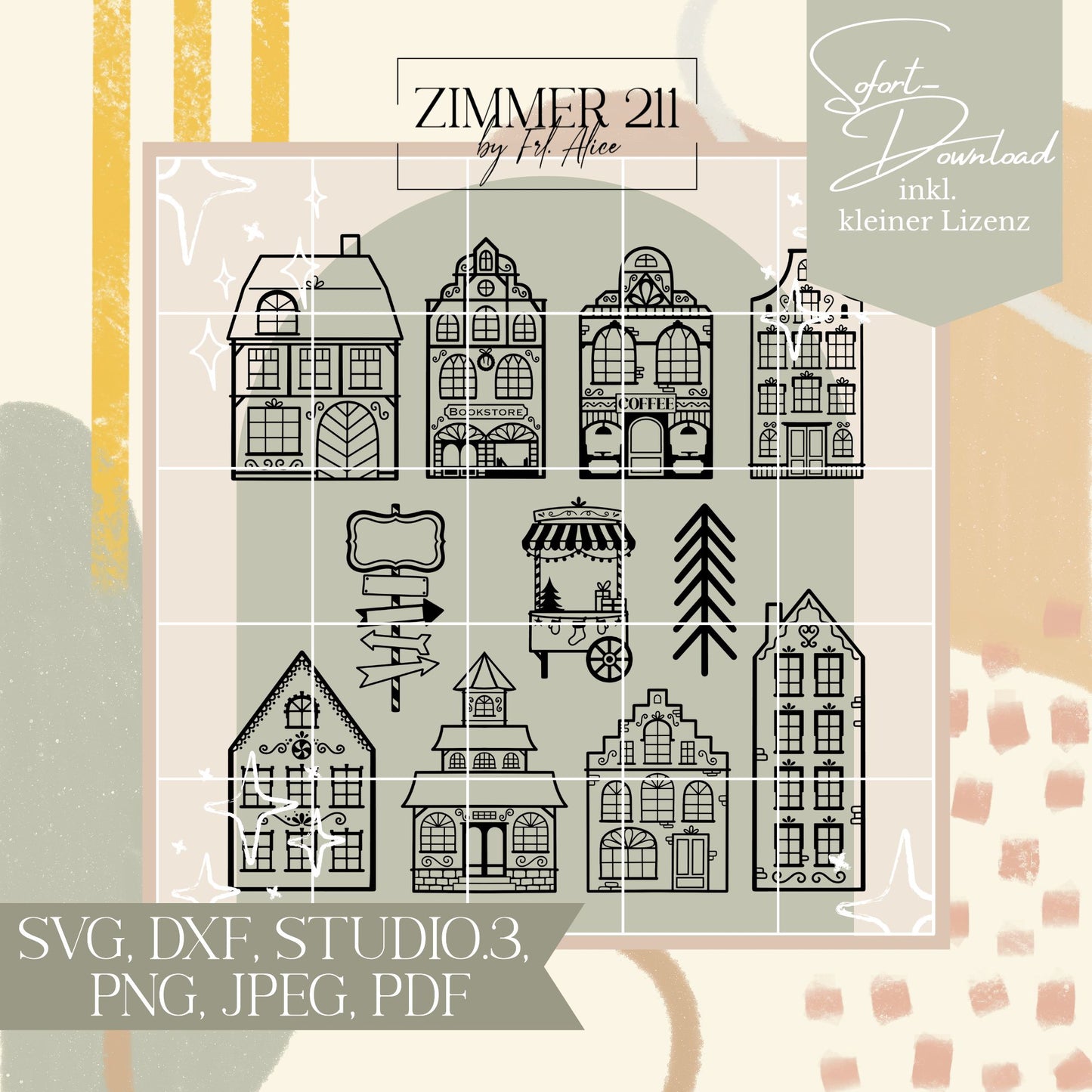 Winterdorf SVG-Bundle